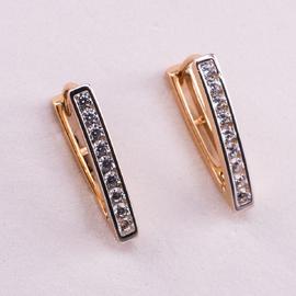 Серьги позолота Xuping 18К 2174