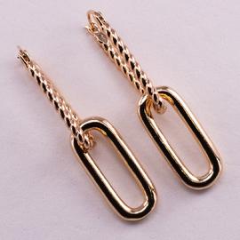 Серьги-подвески позолота Xuping 18К 2289