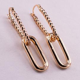 Серьги-подвески позолота Xuping 18К 2289