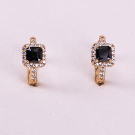 Серьги позолота Xuping 18К 2373 черный