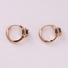 Серьги позолота Xuping 18К 2373 черный