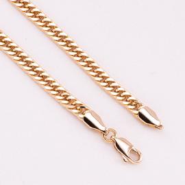 Цепочка панцирное плетение позолота 18K Xuping 50см*4мм 4161
