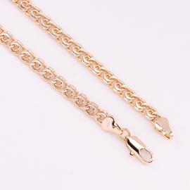 Цепочка Лав плетение позолота 18K Xuping 50см*5мм 4164
