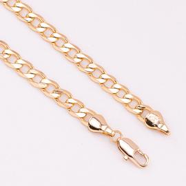 Цепочка панцирное плетение позолота 18K Xuping 50см*5мм 4181