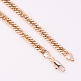 Цепочка панцирное плетение позолота 18K Xuping 50см*6мм 4184
